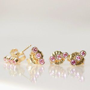 Pink sapphire earrings (pair)